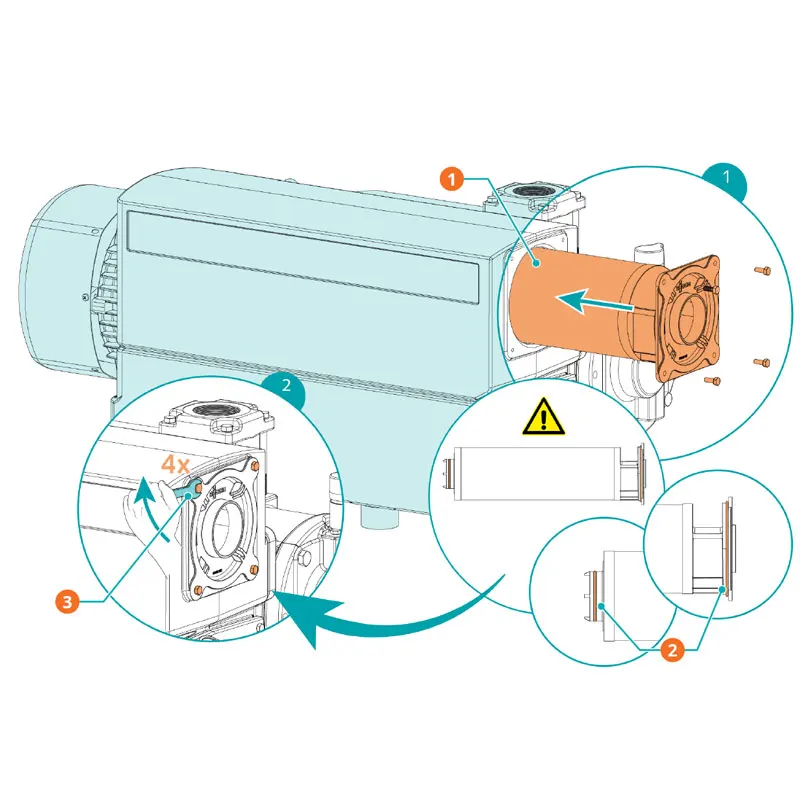Rd200360a Service Kit 0992573694 Exhaust Filter Oil Mist Separator Element Vacuum Pump Repair