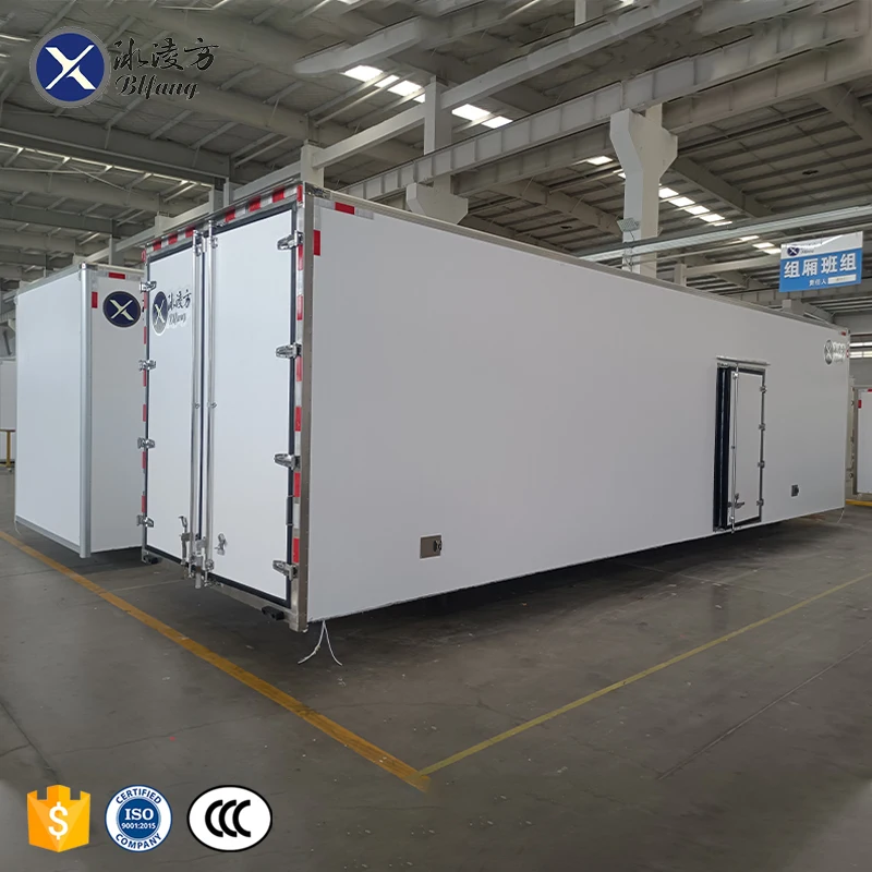 Gfrp Container Box 40ft Refrigerated Truck Box Panel Gfrp Pu Xps Transport Chicken ...