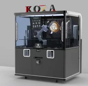 KOZA Well Designed Vending Machine Smart Commercial Unmanned Coffee Milk Tea Robot