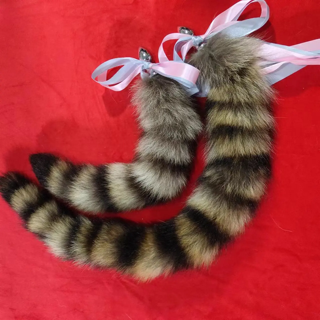 Metal Sexy Fox Tail Insert Sex Toy Metal Anal Raccoon Tail Insert Anal Plug