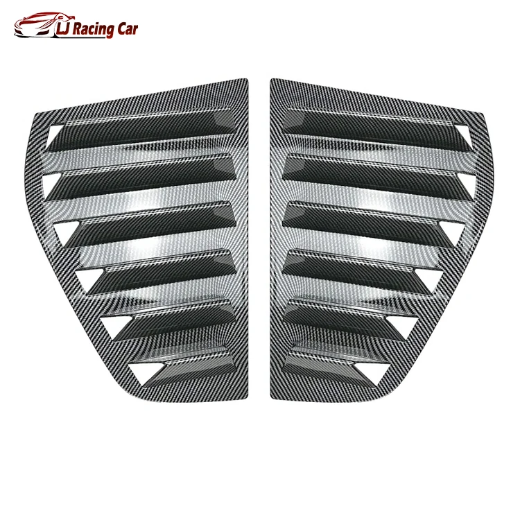 Sticker Louver Carbon Fiber Rear Window Louvers Decoration Spoiler Panel Side Louver ...