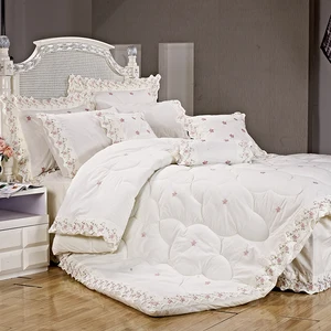 Nantong for KOSMOS Polycotton Embroidered Lace Comforter Wholesale Bedding
