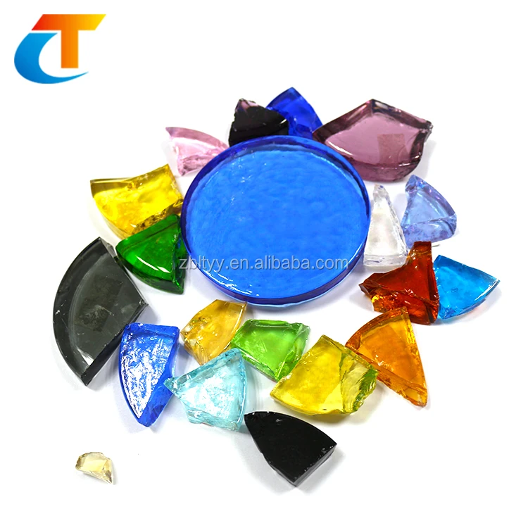 Factory Prices High Quality  Colorful Cast Glass Block