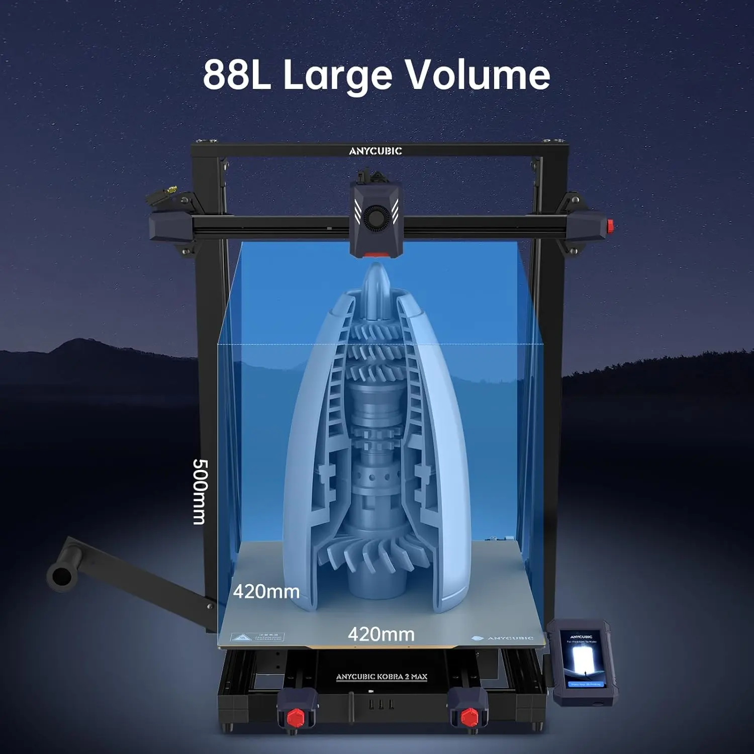 Anycubic Kobra 2 Max 3D Printer - High-Speed Printing