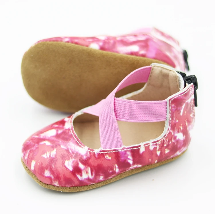 
 Лидер продаж, школьная дизайнерская розовая балетная обувь на молнии для маленьких девочек  