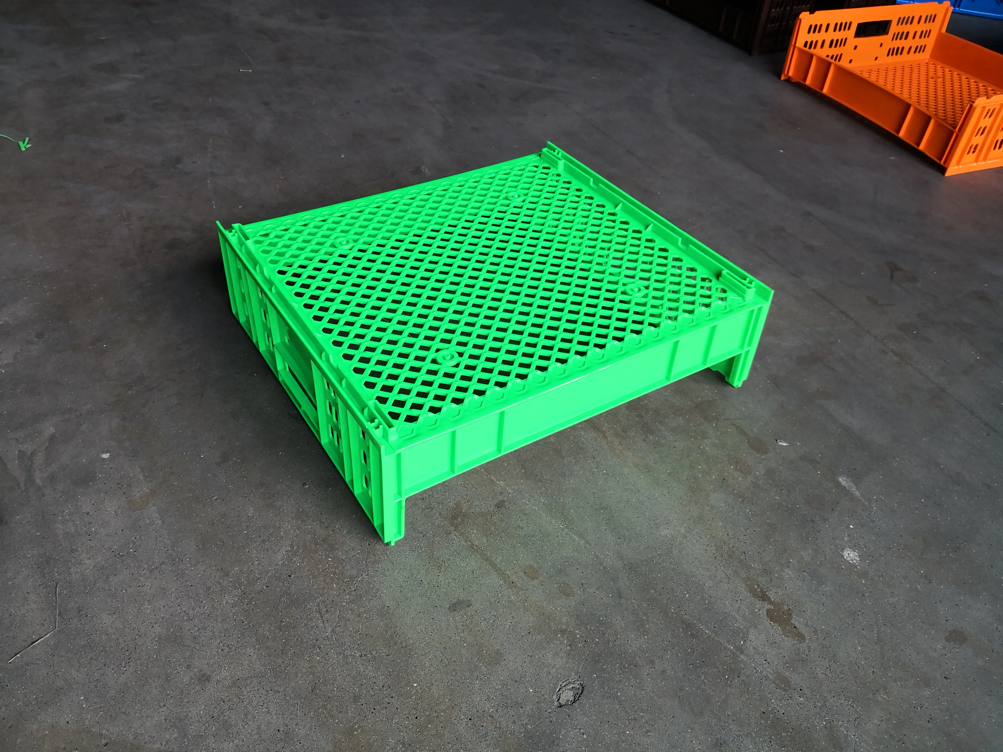 Plastic HDPE Used Food Grade Stackable Moving Crate Foldable Small Plastic Transport Stackable Storage Crate for Bread