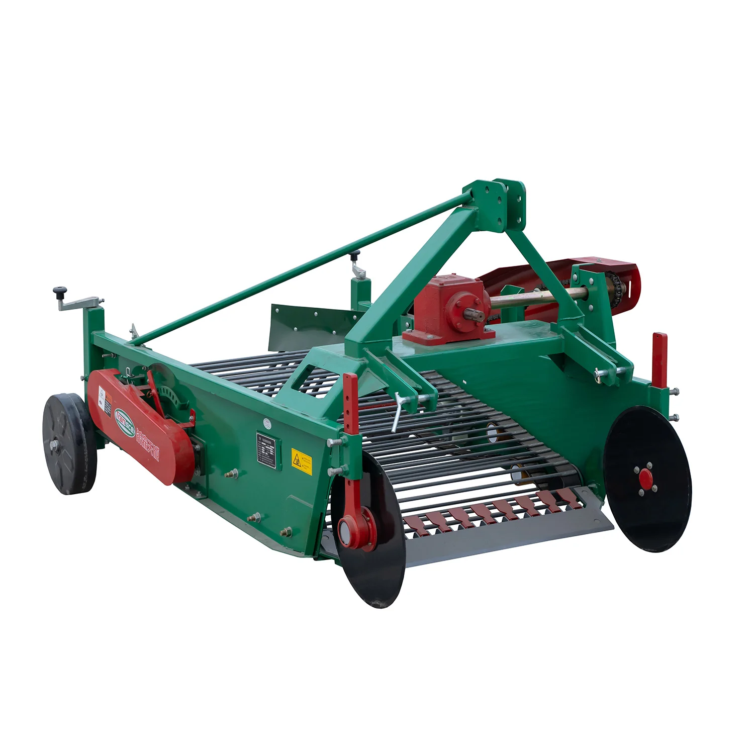 Low-Cost Mini Power Tiller with Potato Harvester Attachment  Tractor Compatible, Conveyor Belt & Blade Included