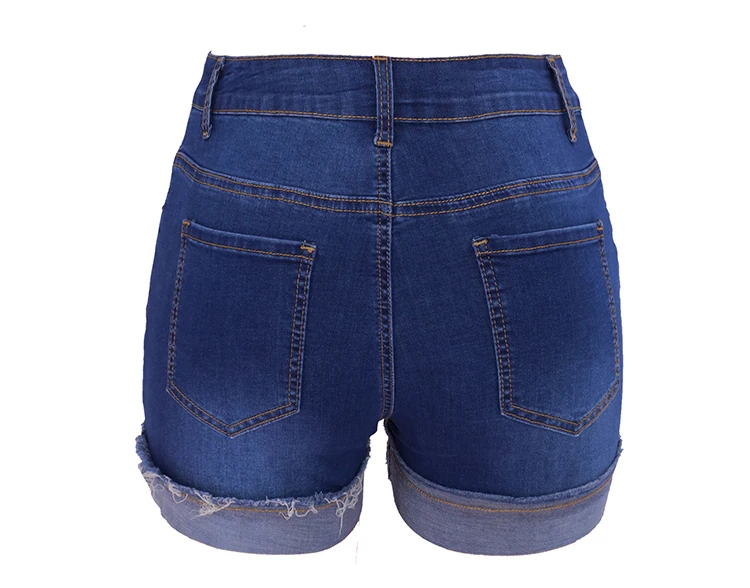 Up Jean Shorts Skinny Slim Denim Short 