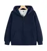 Sudadera azul marino con cremallera