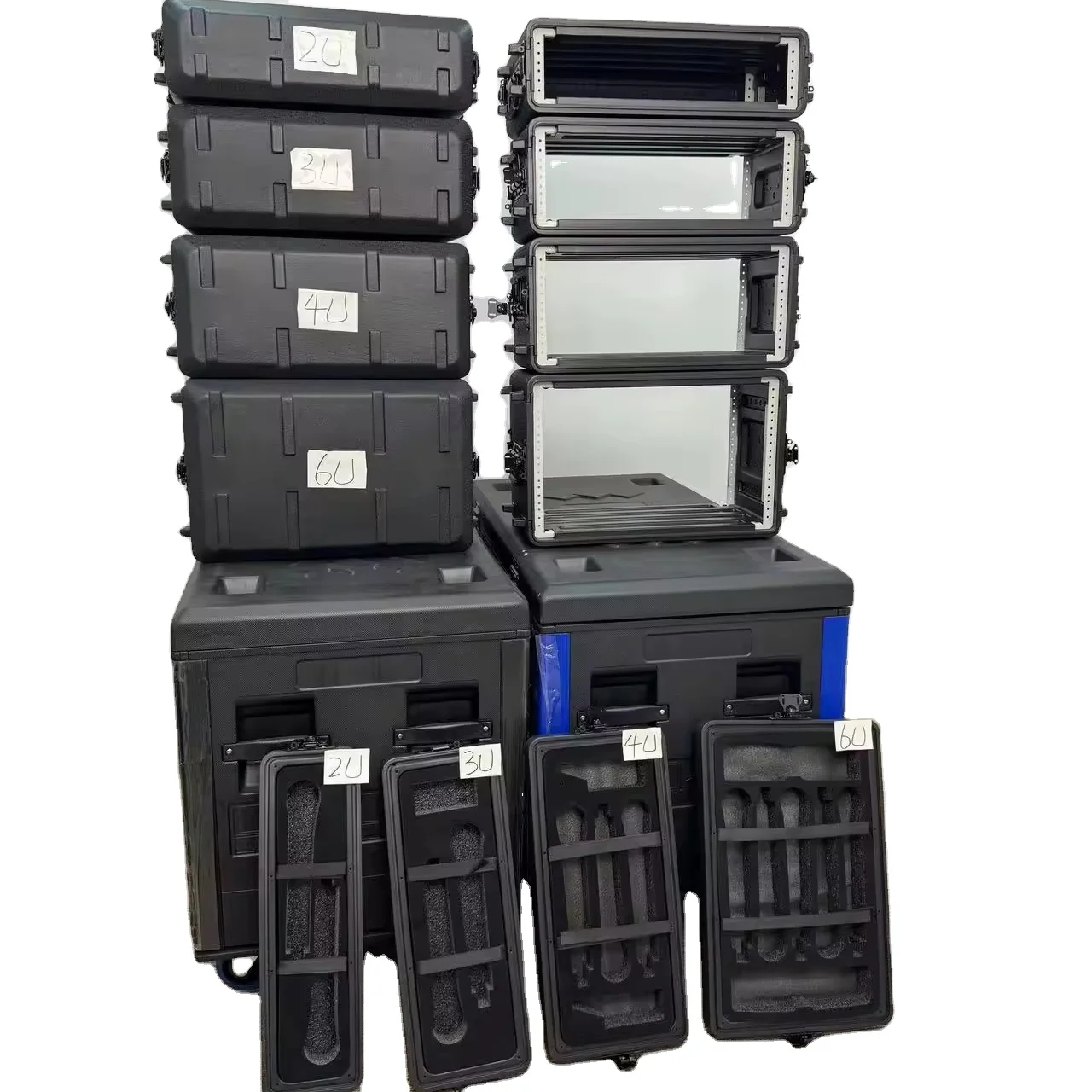 2U Plastic Rack Case Shallow 17