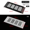 Black aluminum alloy breathable mesh