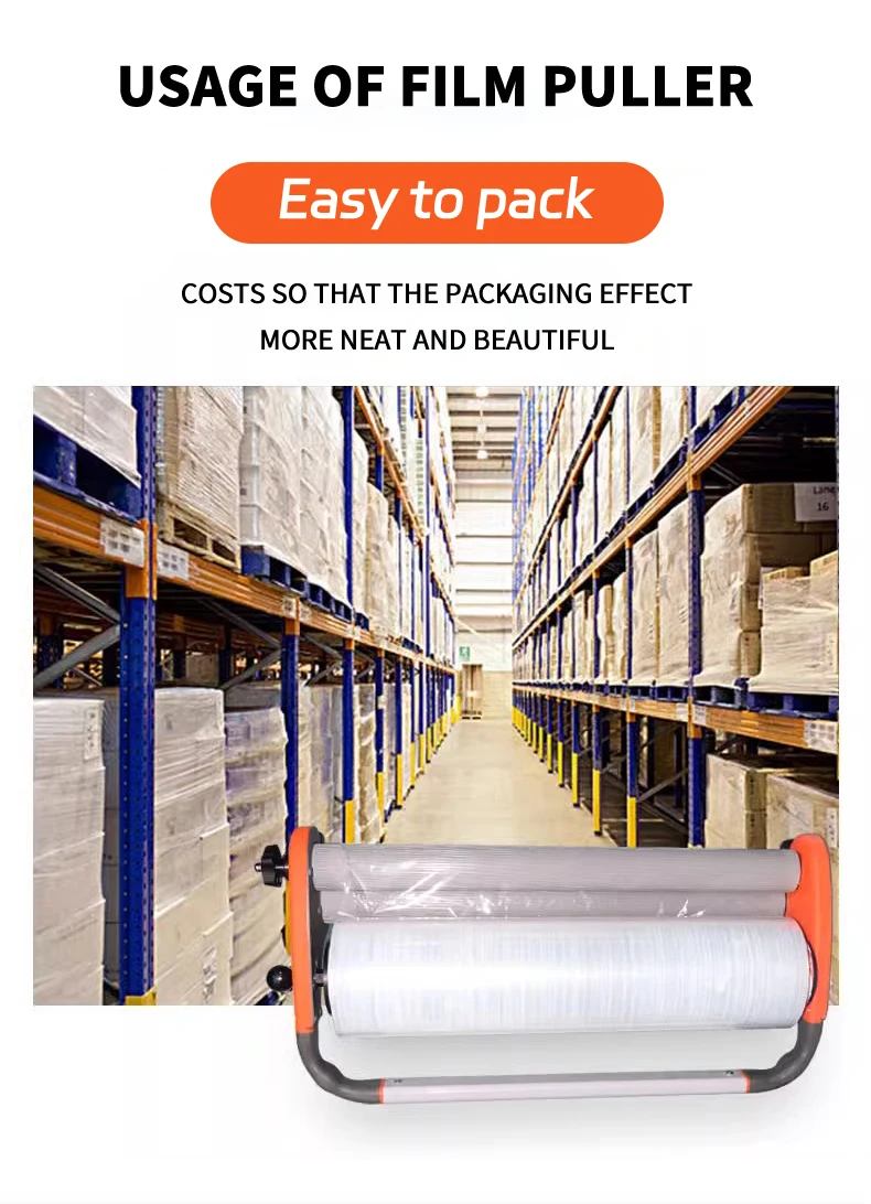 Pallet Wrapping Tool Semi-Automatic Manual Transparent PE Stretch Film ...