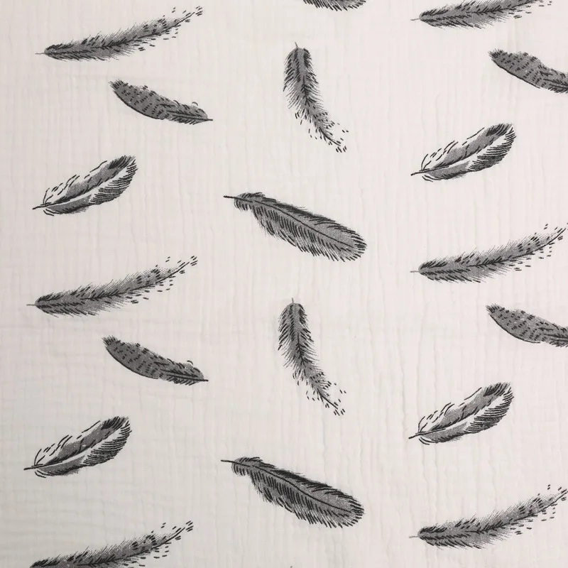 Креп из чистого хлопка, ткань для рукоделия, шитье, лоскутное шитье, дышащая хлопчатобумажная креп-ткань, Seersucker, плотный материал для детей и малышей