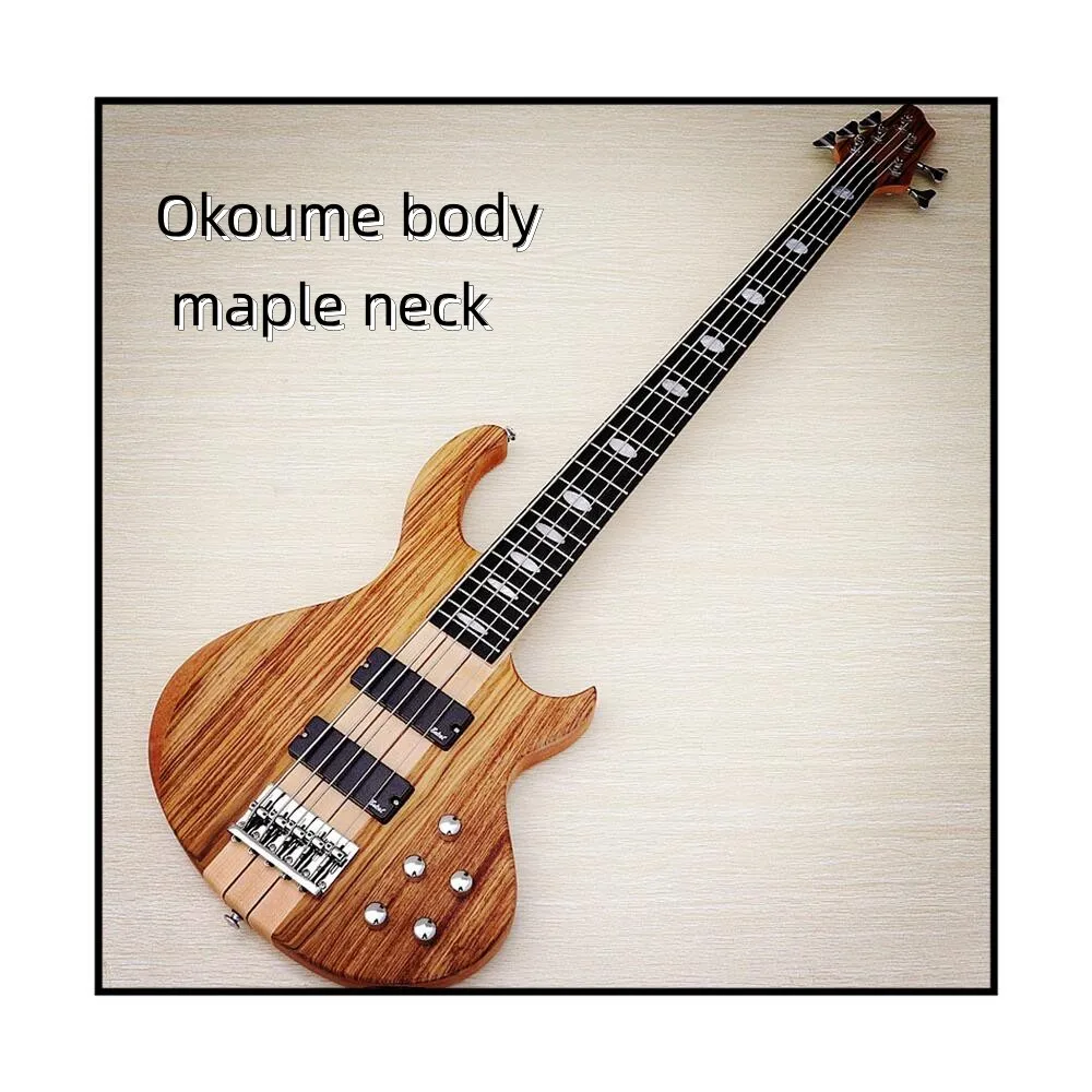 JELO CYD-1 6 String 43 Inch Electric Bass Guitar - Okoume Body