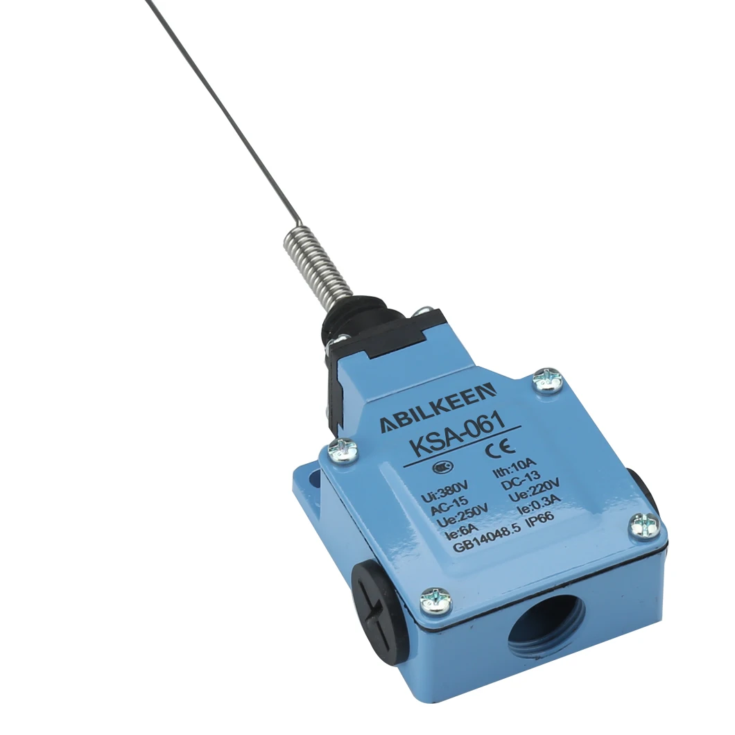 SCOOYUCK Set Di 2 Interruttori Finecorsa ME-8108 – 250V 2A, 1NO+1NC, Impermeabili, Con Leva Regolabile, Per Macchinari E Automazione