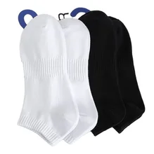 Custom Plain Black White Short Sport Men Ankle Socks Cotton Low MOQ