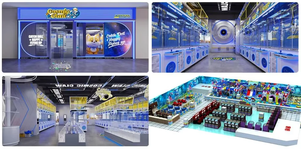 Funpark Coin-Operated Arcade Claw Machine Family Fun Interactive Doll Grabber 220v Amusement Game Machine for Home Party Use details