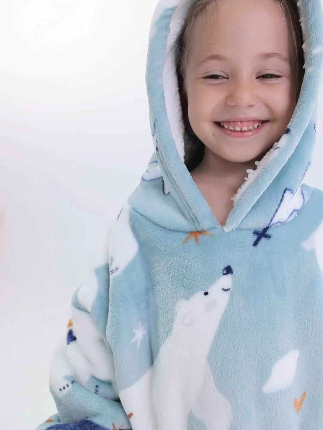 2022 Newest Design Onesies Super Soft Warm Sherpa Blanket Sweatshirt Pocket Blanket Hoodie