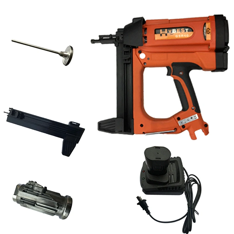 Hybest Cordless Air Compressor Powered Insulation Nail Gun - China