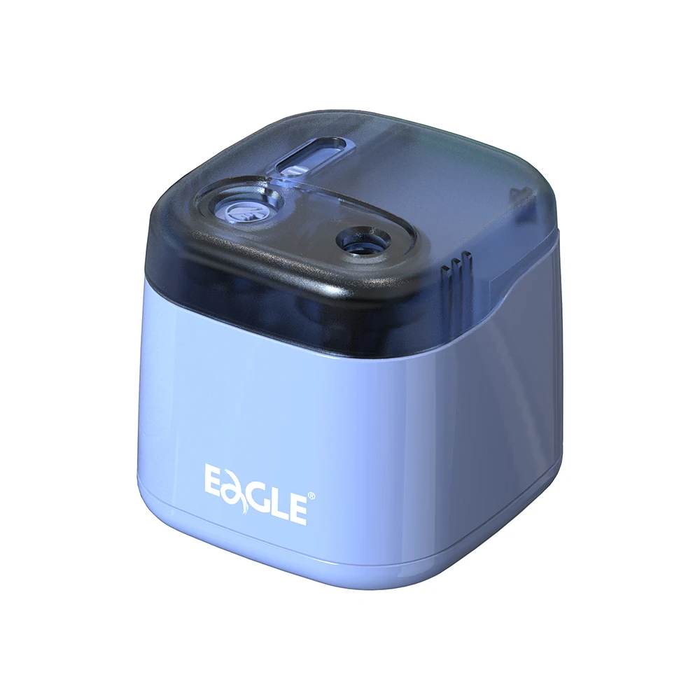 Eagle EG-5162 Cylindrical Cute Plastic Metal Student Fancy Desktop Electronic CE Certified Battery Operated Pencil Sharpener