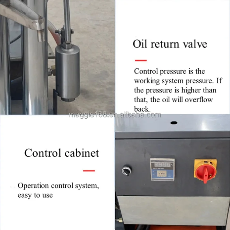 60MPA Shea Nut Palm Kernel Macadamia Almond Soya Bean Ginger Olive Oil Press Presser Cold Extraction Machine