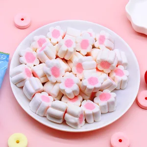 Kids' Marshmallow Fruit Flavored Gummy Snack Food Golden Rice Candy Coated Decorations Internet Celebrity Wholesale Bag