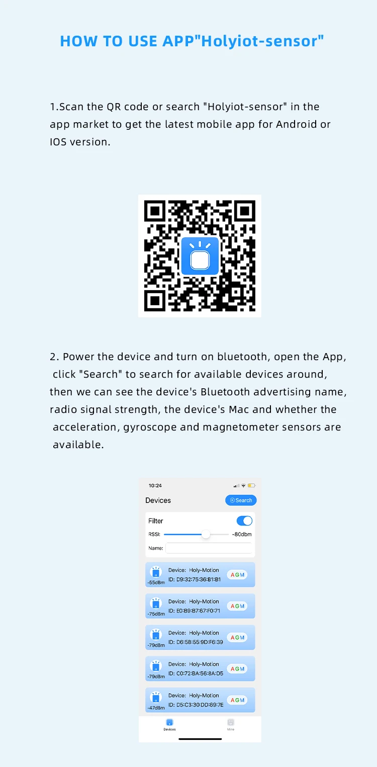 Iot Sensor With 9 Axis Accelerometer Gyroscope Magnetometer Nrf52832 ...