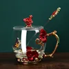 Red-Cup+Spoon+Lid-Short Style(330ml)