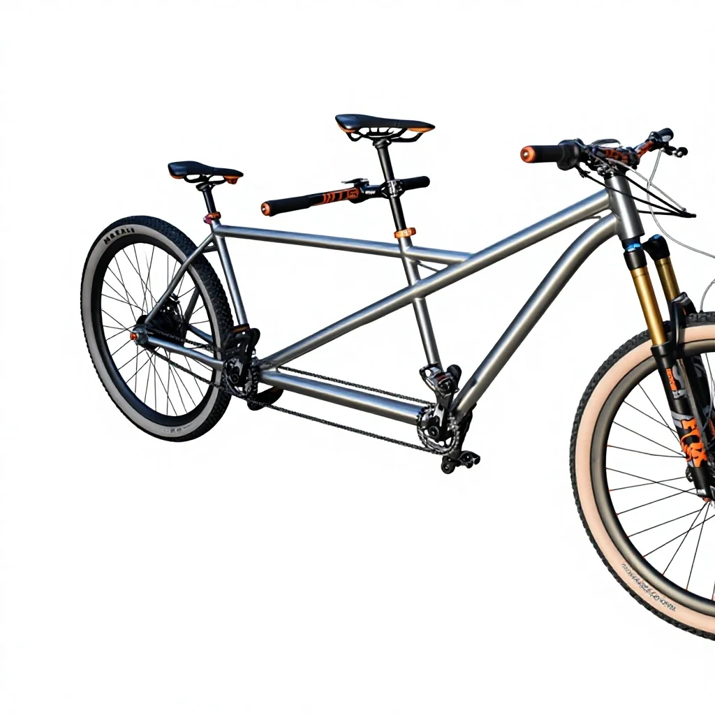 Light Weight Titanium MTB Tandem Bike Frame - XACD TJ-28