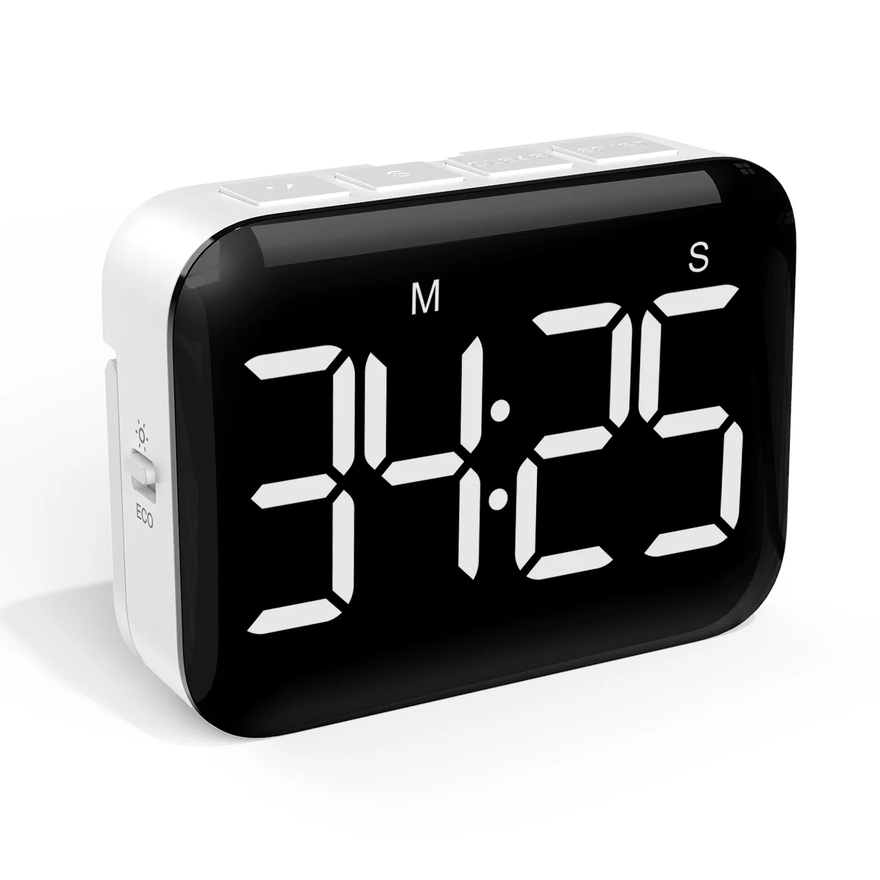 Digital LED Large Screen Timer 100 Minutes Positive Countdown Brightness Adjustable Kitchen Student Exam Timer
