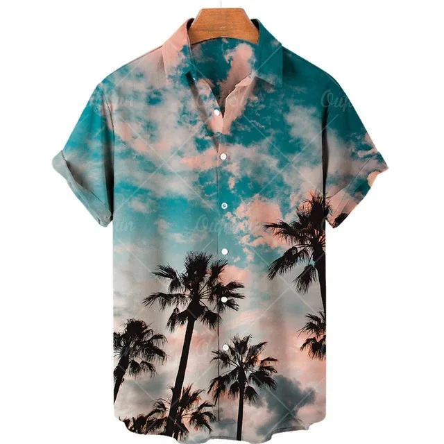 Free Shipping Hawaiian Beach Wear Sublimation Regular Fit Buttons ...