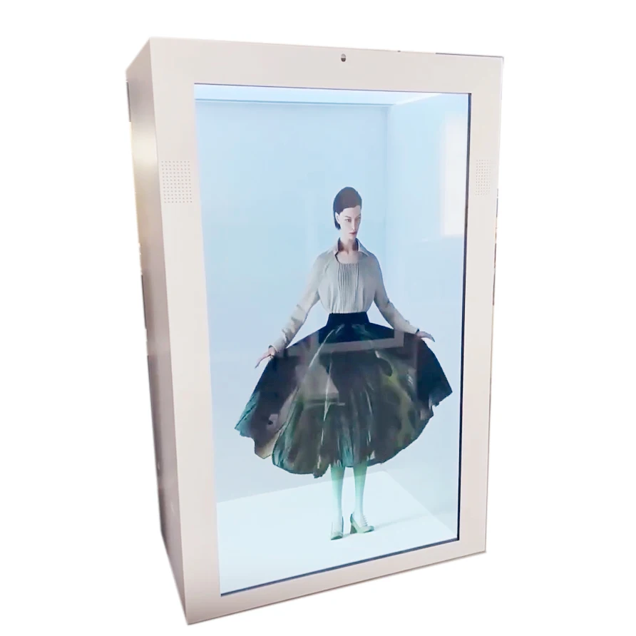 CS 43 Inch 3D Indoor LED Holographic Monitor Transparent LCD Video Screen for Store/Supermarket Use Model Cs-430 Support OEM