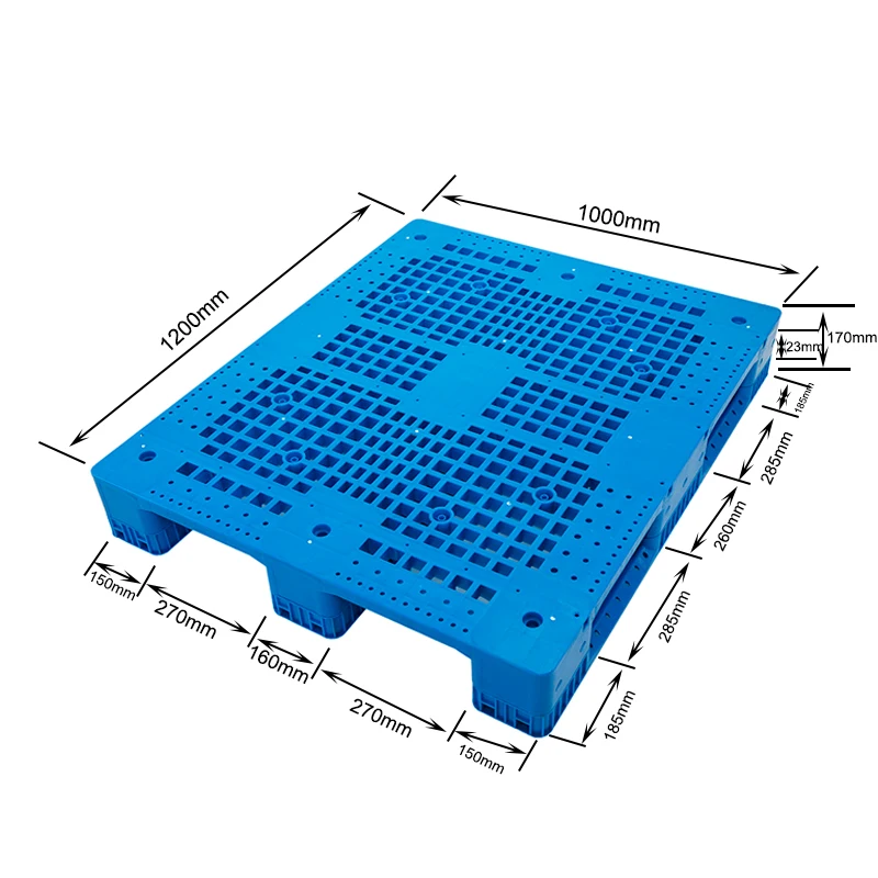 Heavy Duty Plastic Pallet 1200X1000X170mm For Auto Warehouse System