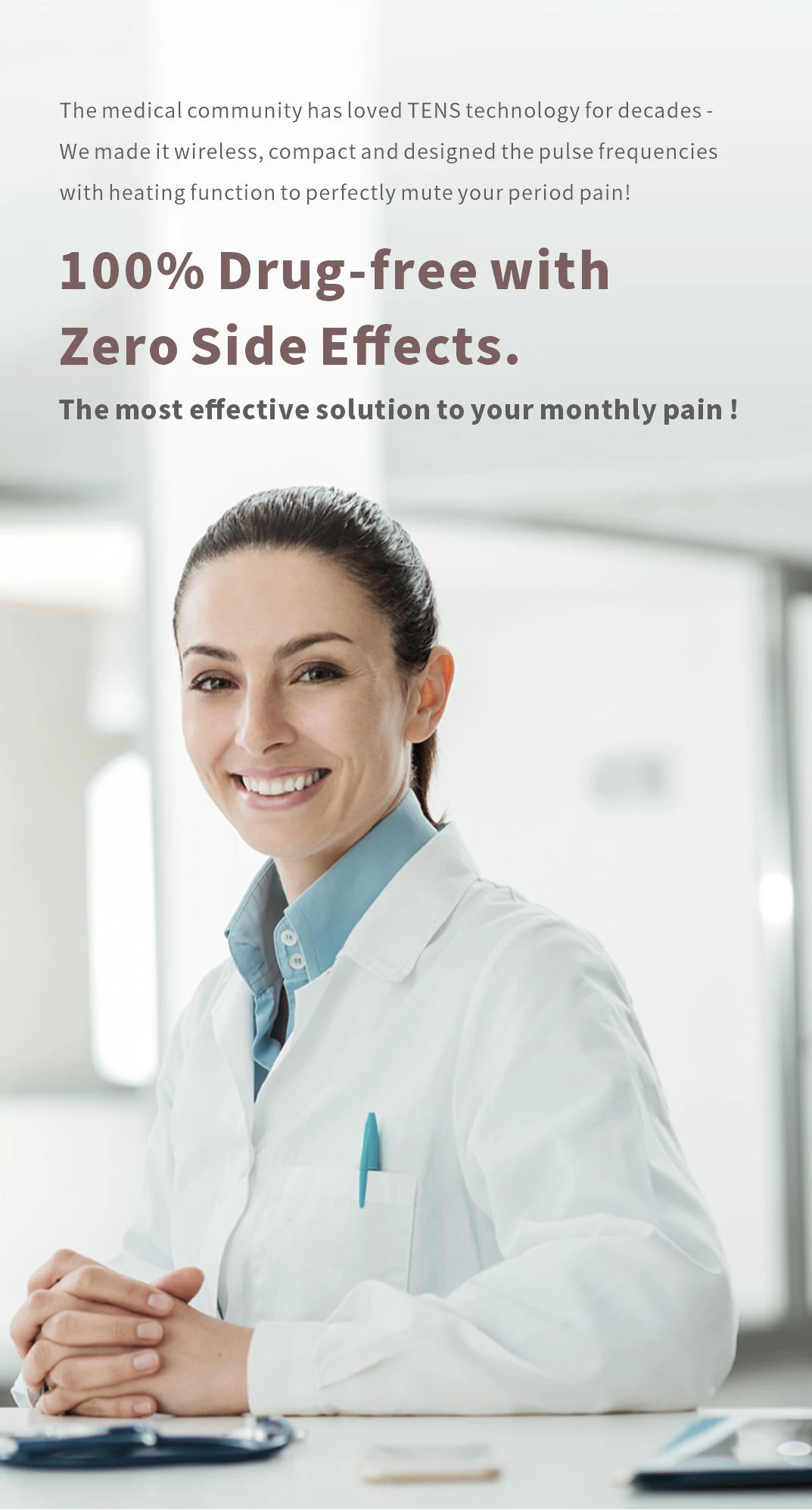 Newest Period Care Menstrual Warm Pad Mini Tens Menstrual Cramp