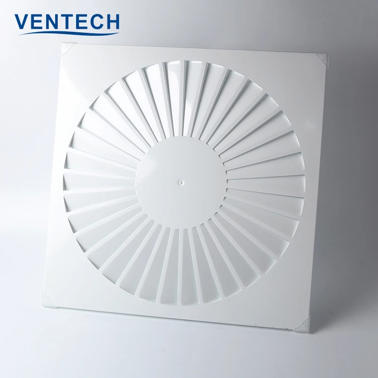 HVAC shopping mall project used ceiling mounted square swirl diffuser SD-VA