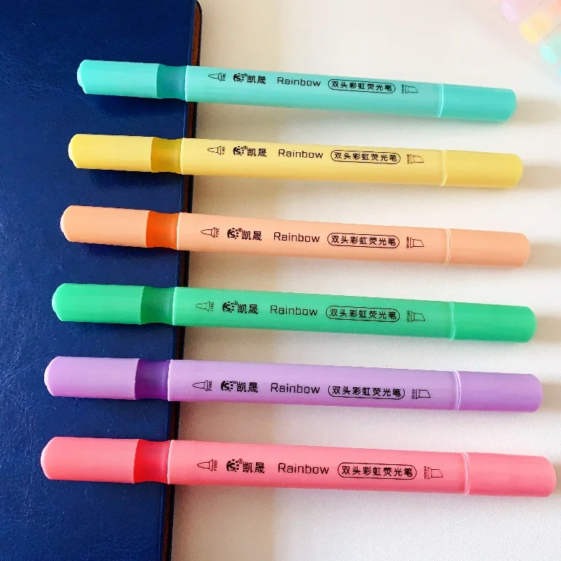 Набор маркеров с двумя головками 6 цветов