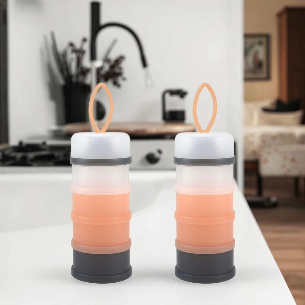 Distributeur De Lait En Poudre 4 Couches Portable - Boîte De Rangement Voyage Bébé, Sans BPA - 2