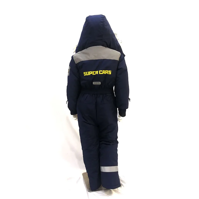 Высококачественный детский лыжный костюм, водонепроницаемый детский комбинезон для улицы, зимний плотный комбинезон для мальчиков, сохраняющий тепло, цельный детский костюм
