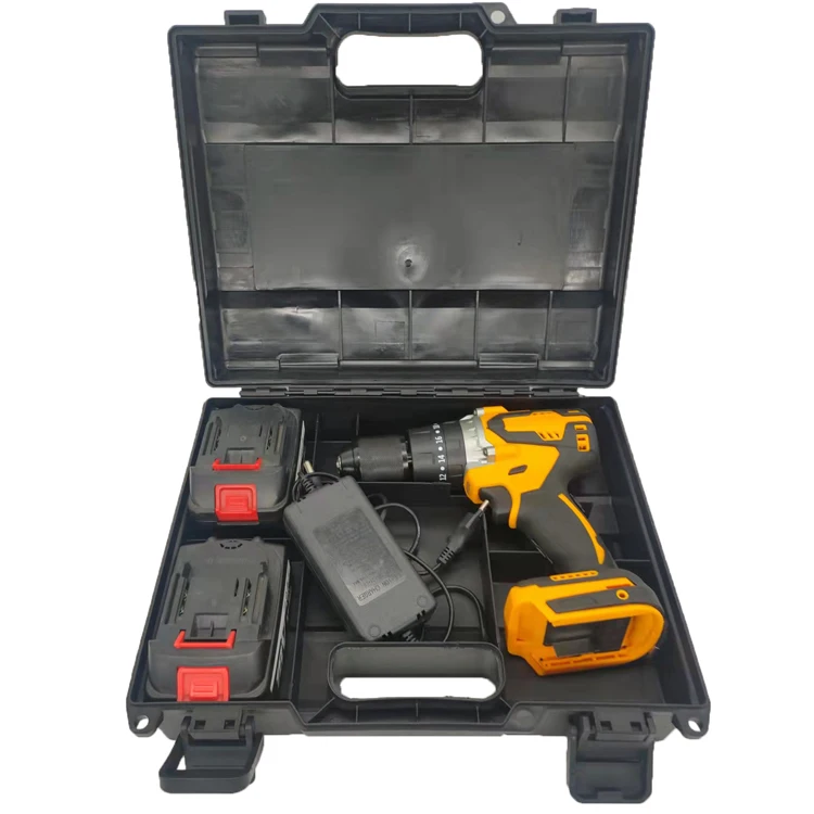 Cordless Drill Machine Set Battery Powered Portable Screwdriver