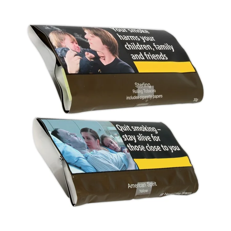 sterling tobacco 50g bulk buy Wholesale Hand Rolling Plastic 50G Tobacco Cigar Pouch With Sticker With  Zipper