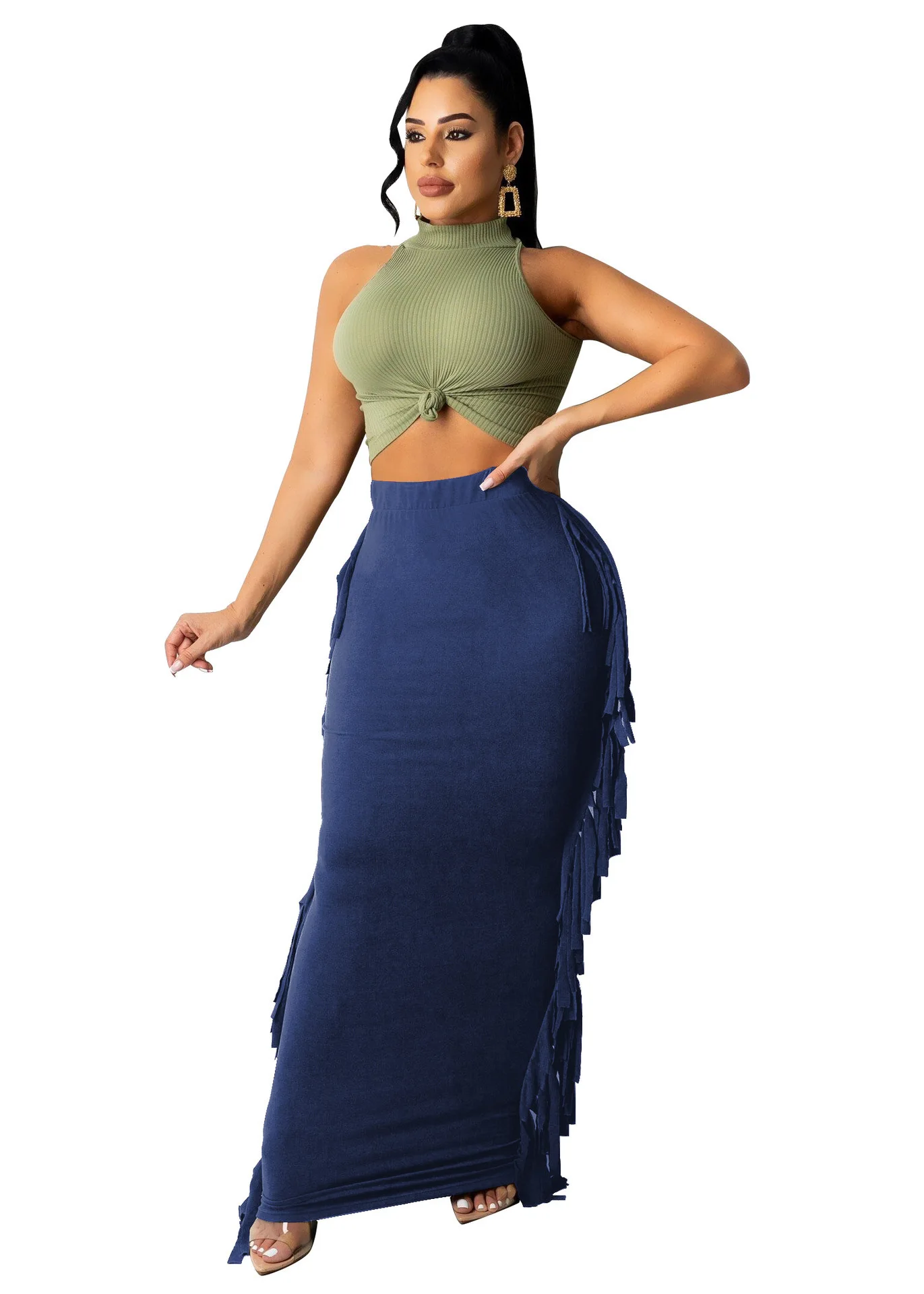 Long tight maxi skirts best sale