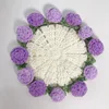 Purple rose coaster
