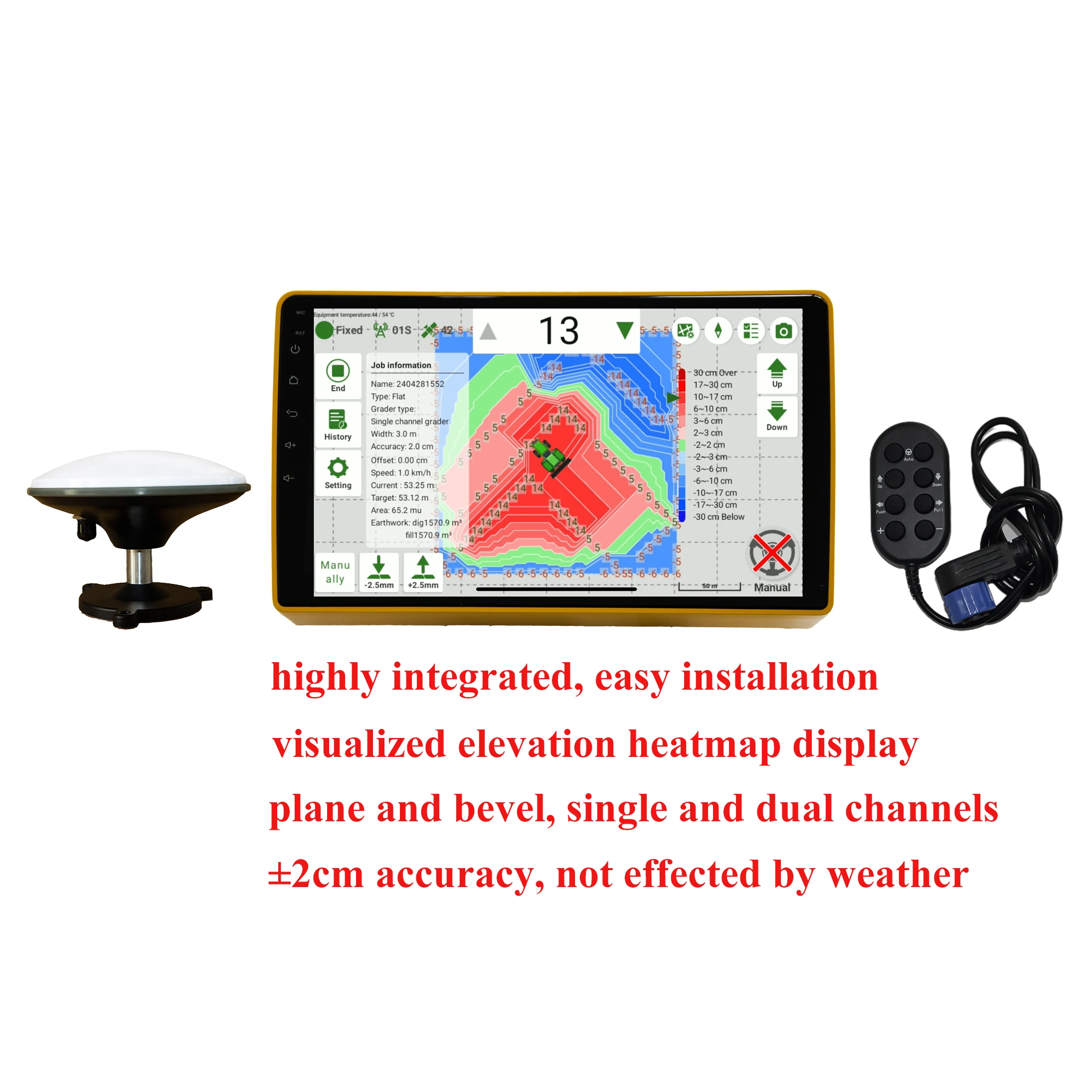GPS Land Leveler Agriculture Grader Farm Paddy Field Land Leveling Earth Moving Land Flat Machine 4 Meter Extendable Telescopic
