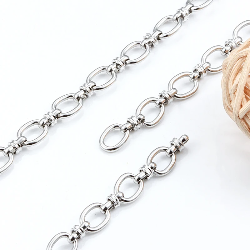 Handmade Stainless Steel Gross Oval Chunky Knot Hip Hop Punk Link Chain