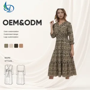Summer New Hot Solid Sweet Natural Women's Maxi A-Line Chiffon Dress Flouncy Skirt Elegant Eco-Friendly