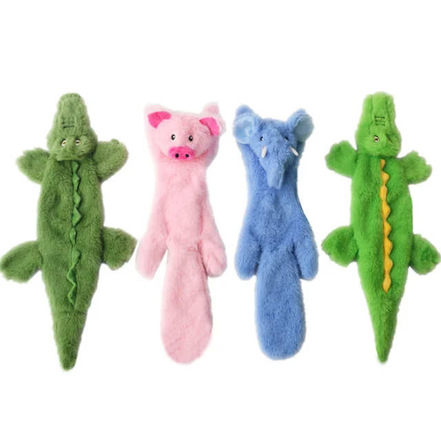 New Designs Wholesale Dog Chew Toys No Stuffing Plush Dog Squeaky Toys for Small Medium Large Cute Natural Puppy Pet Toys