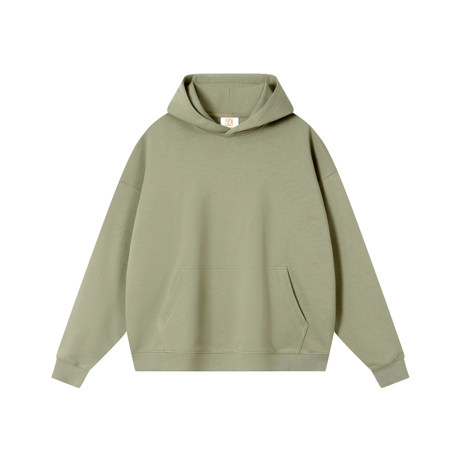 380 Grams Heavy Weight No String Hooded Pullover Hoodie Custom Printed Men French Terry Loose Oversized Hoodies