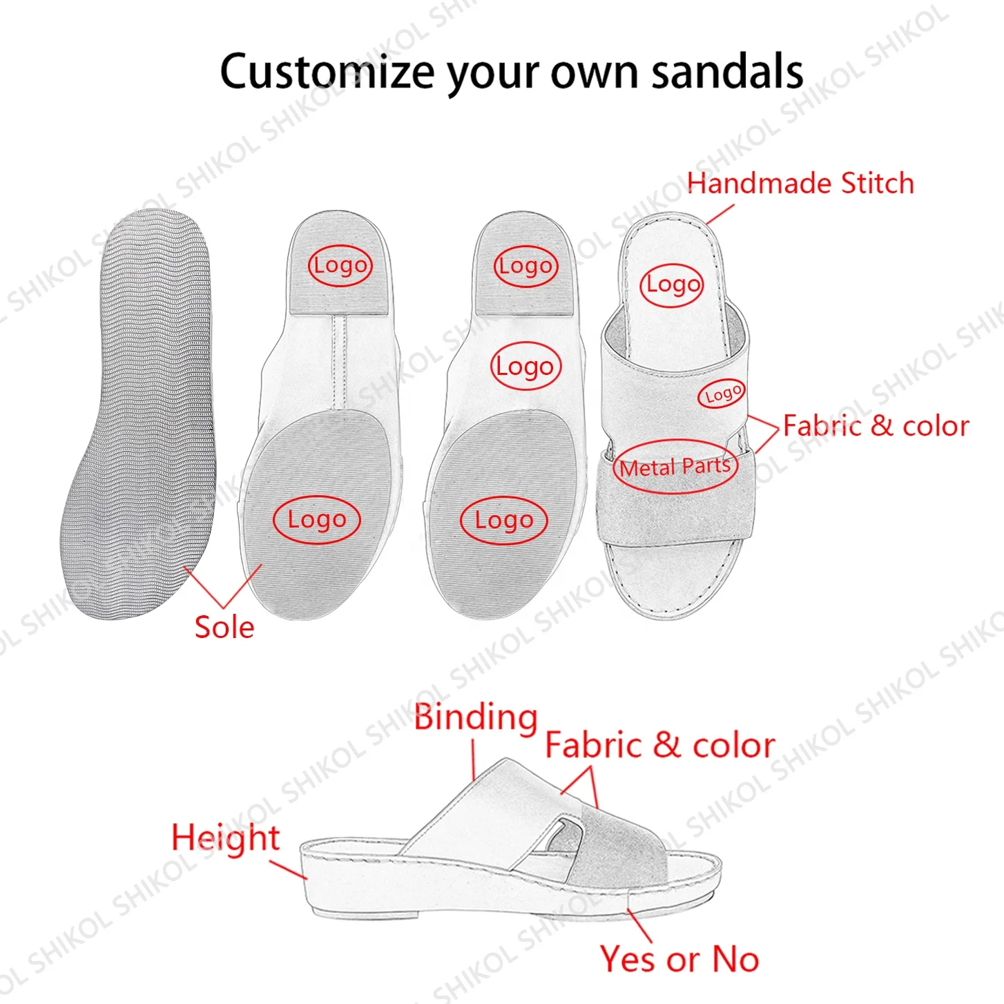 SHIKOL Arabic Sandals Men Comfortable Sophistication Woven Upper Italy Calfskin Leather Soft Padding Handcrafted Cork Insole