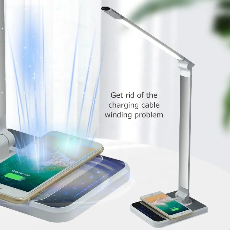 Adjustable Light 3 Level Dimmer Touch Folding Wireless Charger Rechargeable Luxury Table Lamps Led Reading Outdoor 55 Modern 20