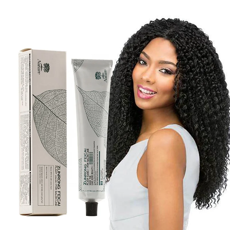 FEICAI 53 Cores Baixa Amônia Permanente Rápido Tintura de Cabelo Preto Cor Creme de Tingimento de Cabelo de Longa Duração 100% Capa Cabelo Cinza